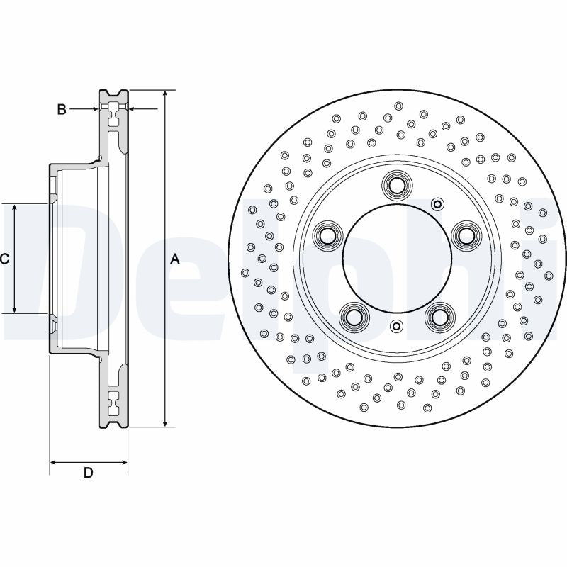 DELPHI BG4769C Brake Disc .