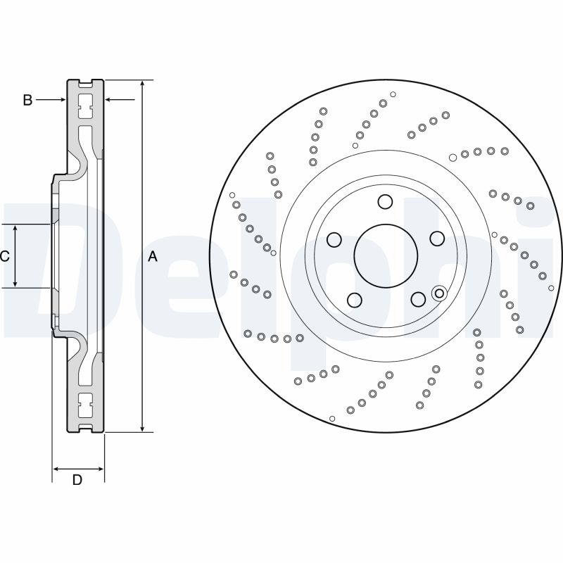 DELPHI BG9222C Brake Disc