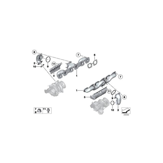 Genuine BMW 11657562135 F01 RR5 F02 Heat Shield, Exhaust Manifold ZYL. 7-12 (Inc. Wraith, 760LiS & Ghost EWB) | ML Performance UK Car Parts