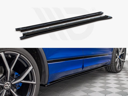 Maxton Design VW-TI-2F-R-SD1T Side Skirts Diffusers VW Tiguan R / R-line MK2 Facelift (2020-) | ML Performance UK Car Parts