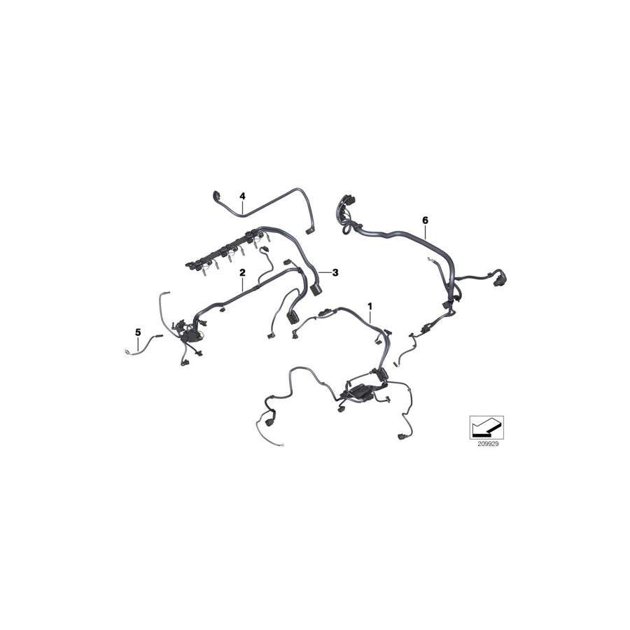 Genuine BMW 12518601842 F23 F33 F21 Wiring Harness, Eng. Sensoric Module 2 (Inc. 435i, M235iX & M135i) | ML Performance US