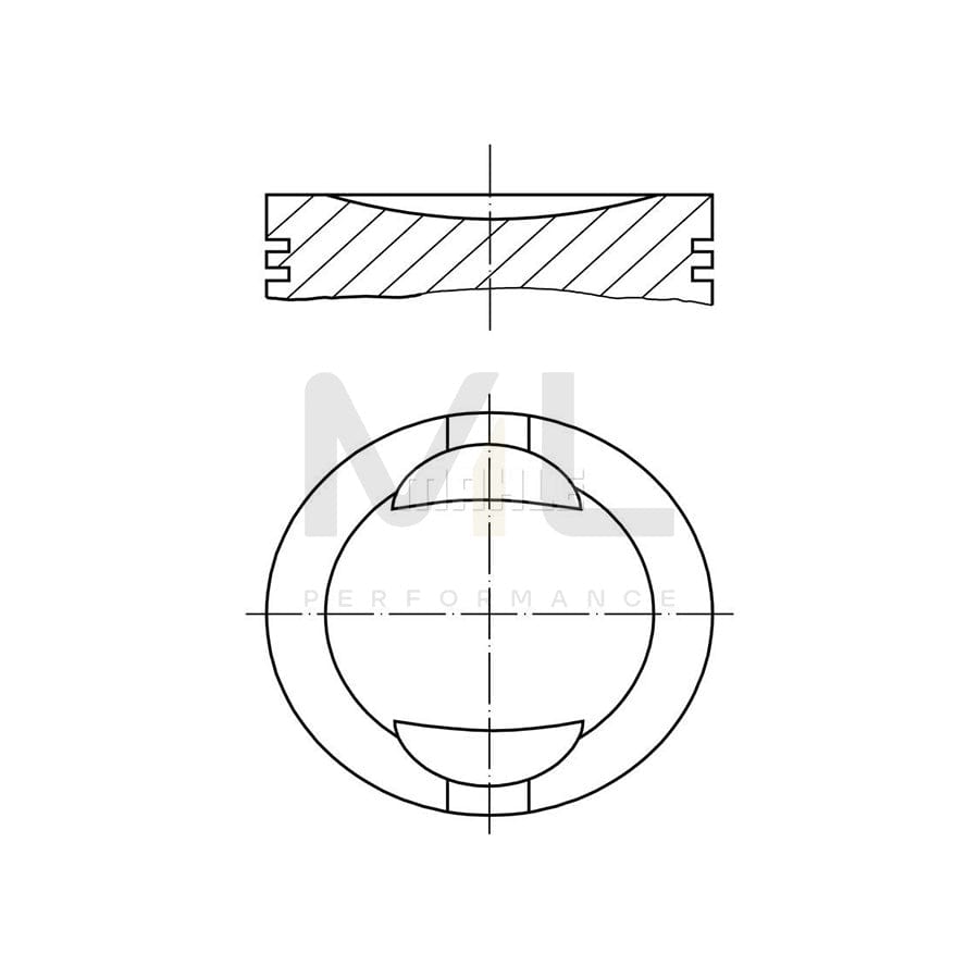 MAHLE ORIGINAL 009 36 01 Piston 70,4 mm, without cooling duct | ML Performance Car Parts