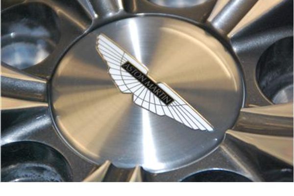 Aston Martin HY53-1A096-FA Wheel Centre Badge (Silver-Black Inlay) | ML Performance US Car Parts