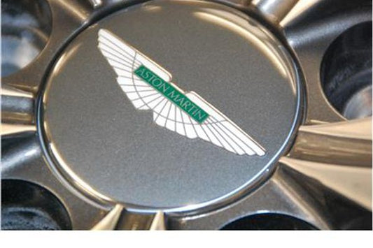 Aston Martin HY53-1A096-DA Wheel Centre Badge (Anthracite-Green Inlay) | ML Performance US Car Parts