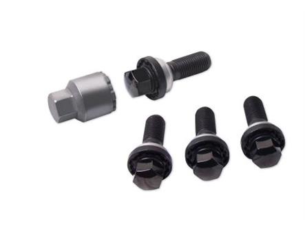 Aston Martin HY53-17A147-BA Locking Wheel Bolts - Black | ML Performance US Car Parts