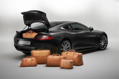 Aston Martin 706154 6 Piece Luggage Set Black Fabric | ML Performance US Car Parts