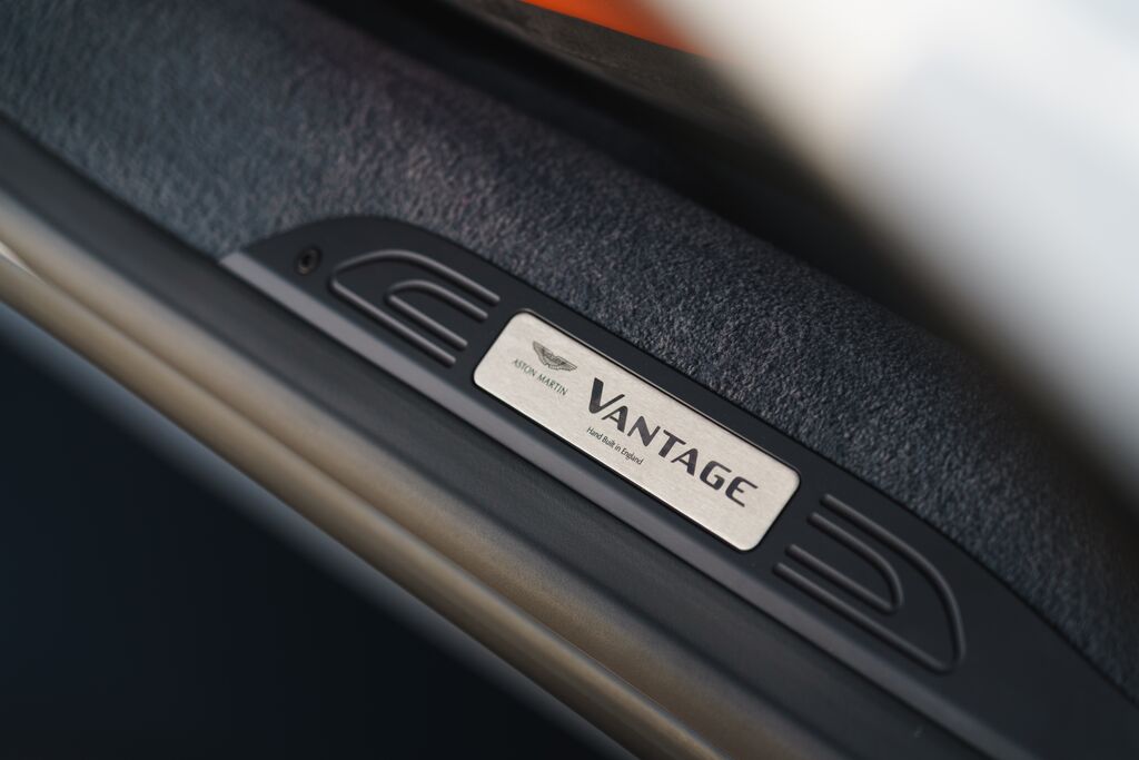 Aston Martin KY63-80-10021 Vantage (2019MY) Personalised Sill Plaque | ML Performance US Car Parts