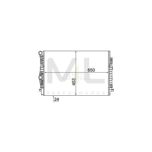 MAHLE ORIGINAL CR 2055 001S Engine radiator Mechanically jointed cooling fins | ML Performance Car Parts