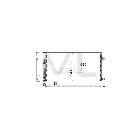 MAHLE ORIGINAL AC 751 000P Air conditioning condenser with dryer | ML Performance Car Parts