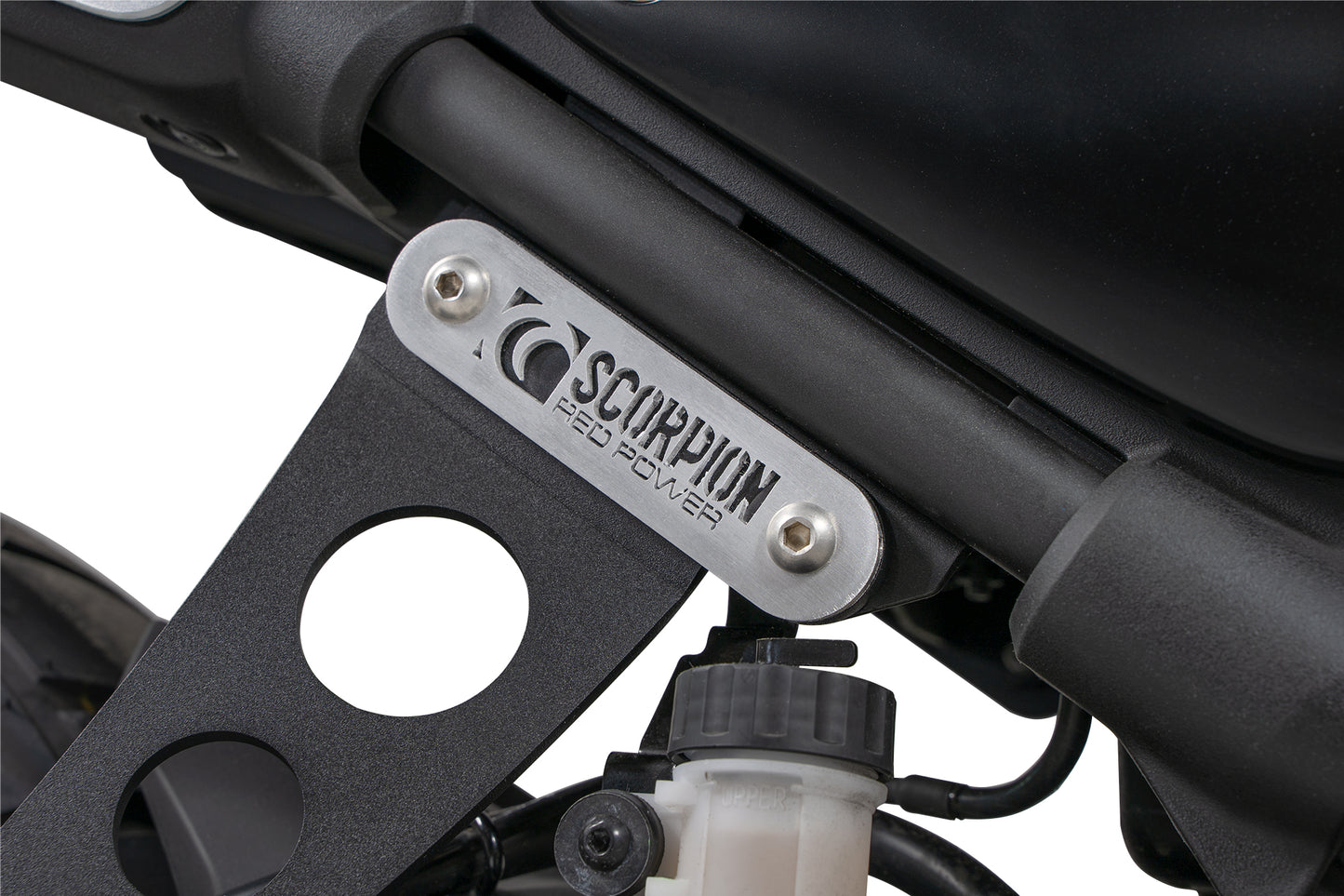 Scorpion YA117FD Yamaha XSR-125 Footrest Delete Kit - Silencer Mounting Bracket And Blanking Plates | ML Performance US US