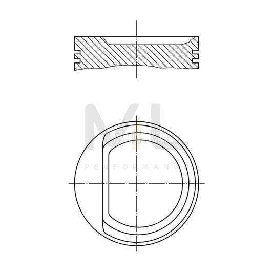 MAHLE ORIGINAL 030 71 01 Piston 76,76 mm, without cooling duct | ML Performance Car Parts