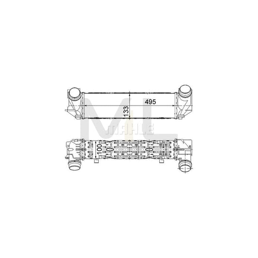 MAHLE ORIGINAL CI 476 000S Intercooler for BMW 5 Series | ML Performance Car Parts