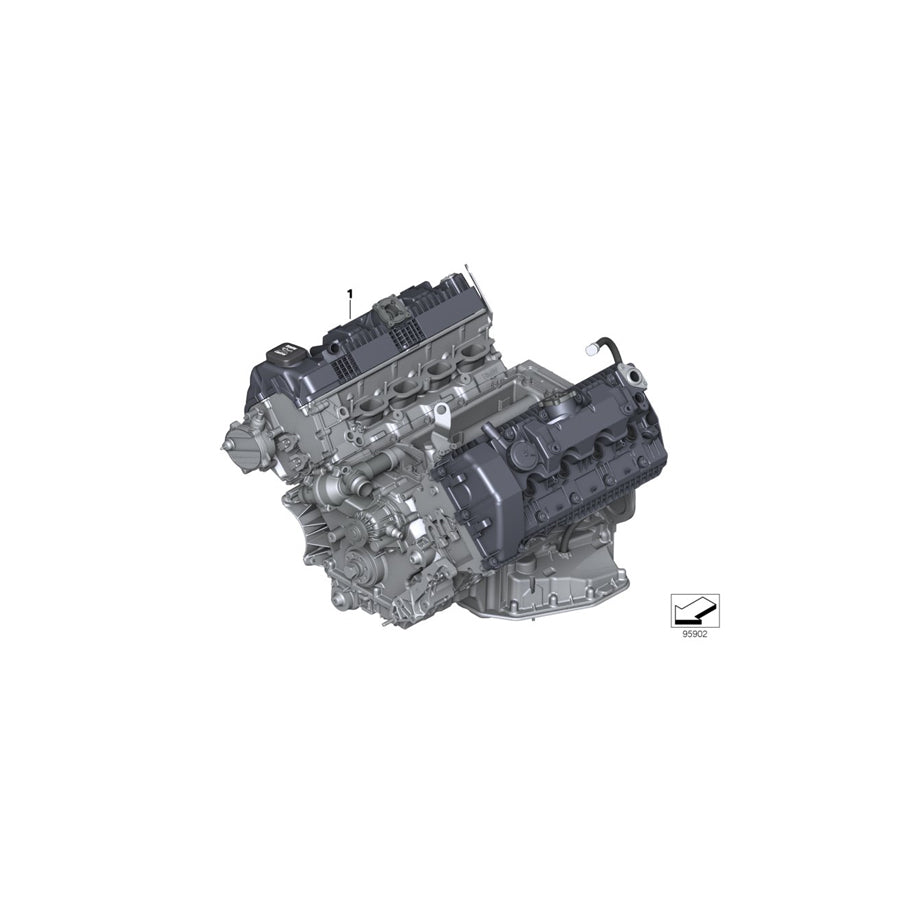 Genuine BMW 11007966322 E65 Short Engine H1 (Inc. Alpina B7) | ML Performance US Car Parts