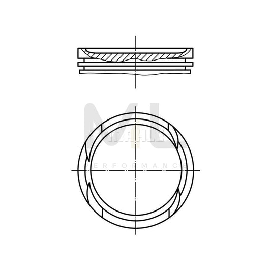 MAHLE ORIGINAL 010 05 00 Piston 72,0 mm, without cooling duct | ML Performance Car Parts