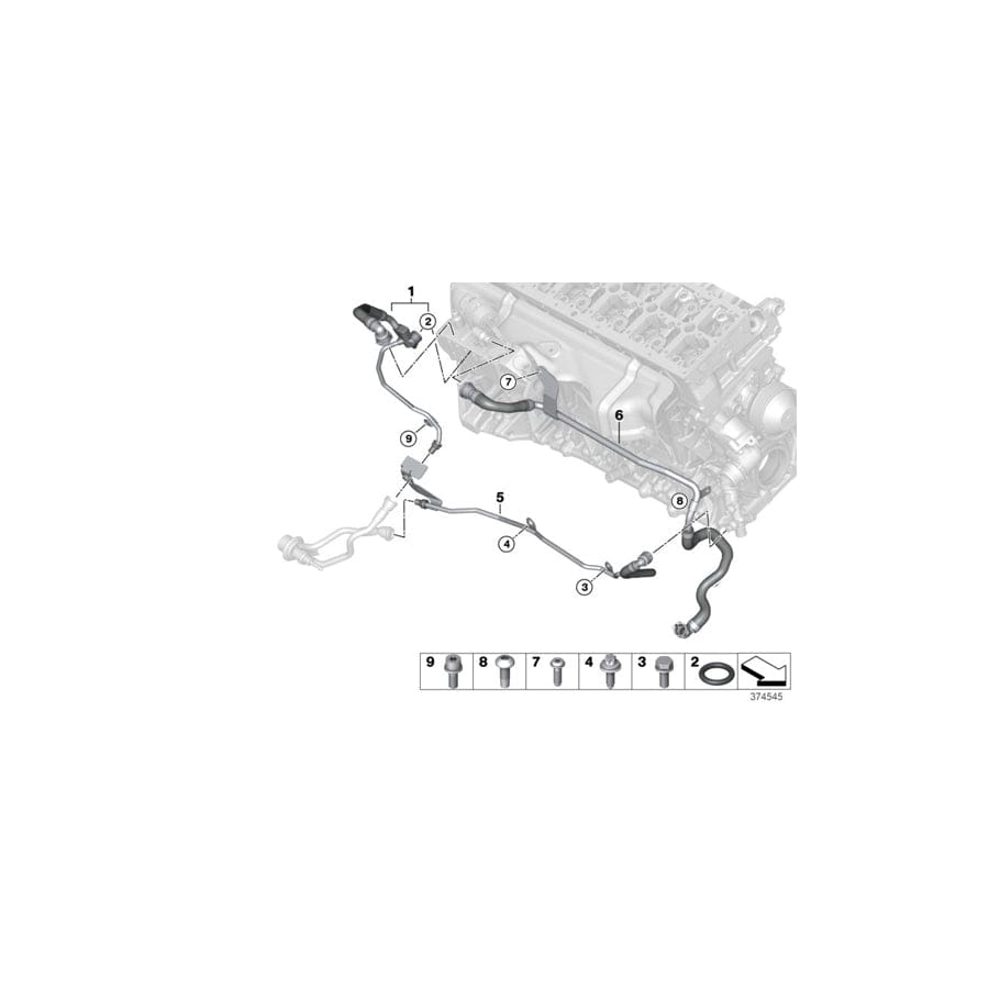 Genuine BMW 11538513833 F15 F02 F10 Line Egr Radiator-Coolant Pump (Inc. 535dX, X5 35dX & 535d) | ML Performance UK Car Parts