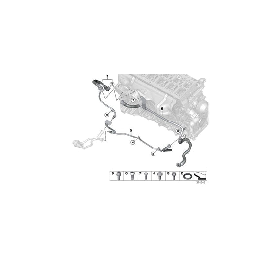 Genuine BMW 11538513833 F15 F02 F10 Line Egr Radiator-Coolant Pump (Inc. 535dX, X5 35dX & 535d) | ML Performance UK Car Parts