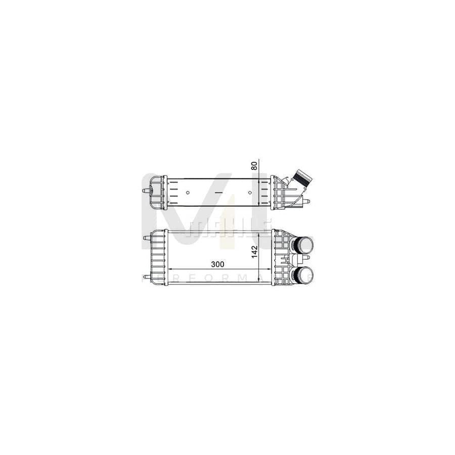 MAHLE ORIGINAL CI 210 000S Intercooler for PEUGEOT 207 | ML Performance Car Parts