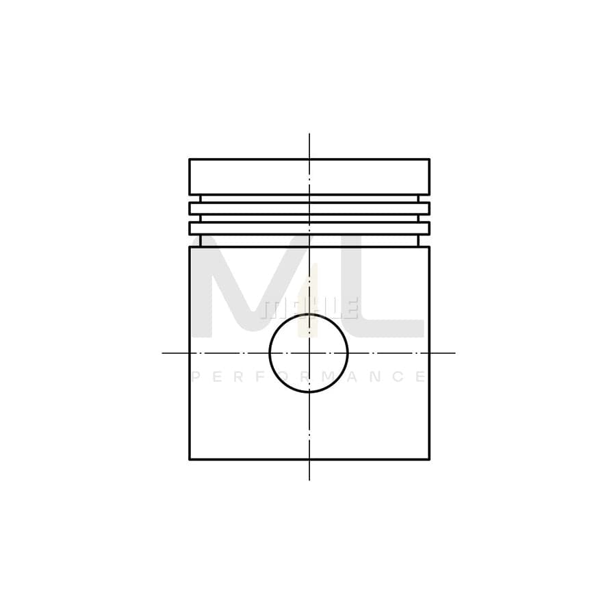 MAHLE ORIGINAL 012 21 00 Piston 79,0 mm, without cooling duct | ML Performance Car Parts