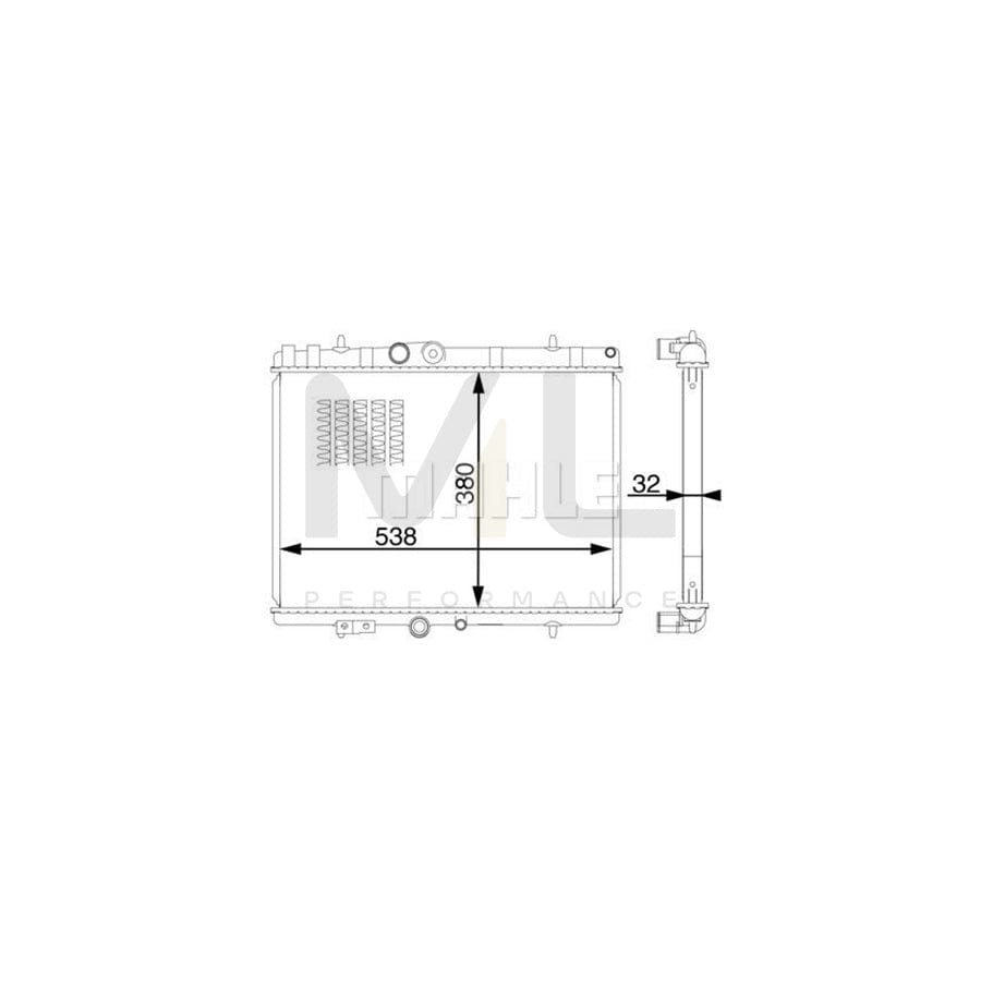 MAHLE ORIGINAL CR 1600 000S Engine radiator Brazed cooling fins | ML Performance Car Parts