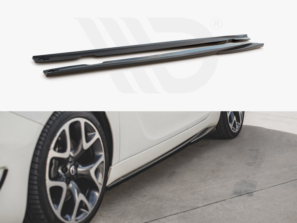 Maxton Design OP-IS-1F-OPC-SD1T Side Skirts Diffusers Opel / Vauxhall Insignia MK1 Opc | ML Performance US Car Parts