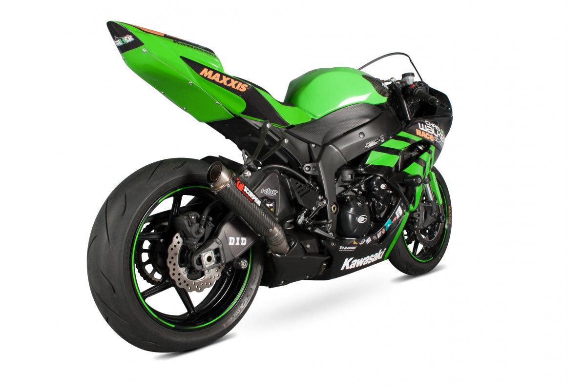 Scorpion KA1001CEM Kawasaki Ninja ZX-6R Rp1-Gp Slip-On - Carbon Fibre Sleeve | ML Performance US US