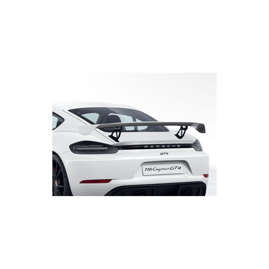 Genuine Porsche Rear Wing Spoiler, Primed Porsche 718 Cayman Gt4 | ML Performance US Car Parts