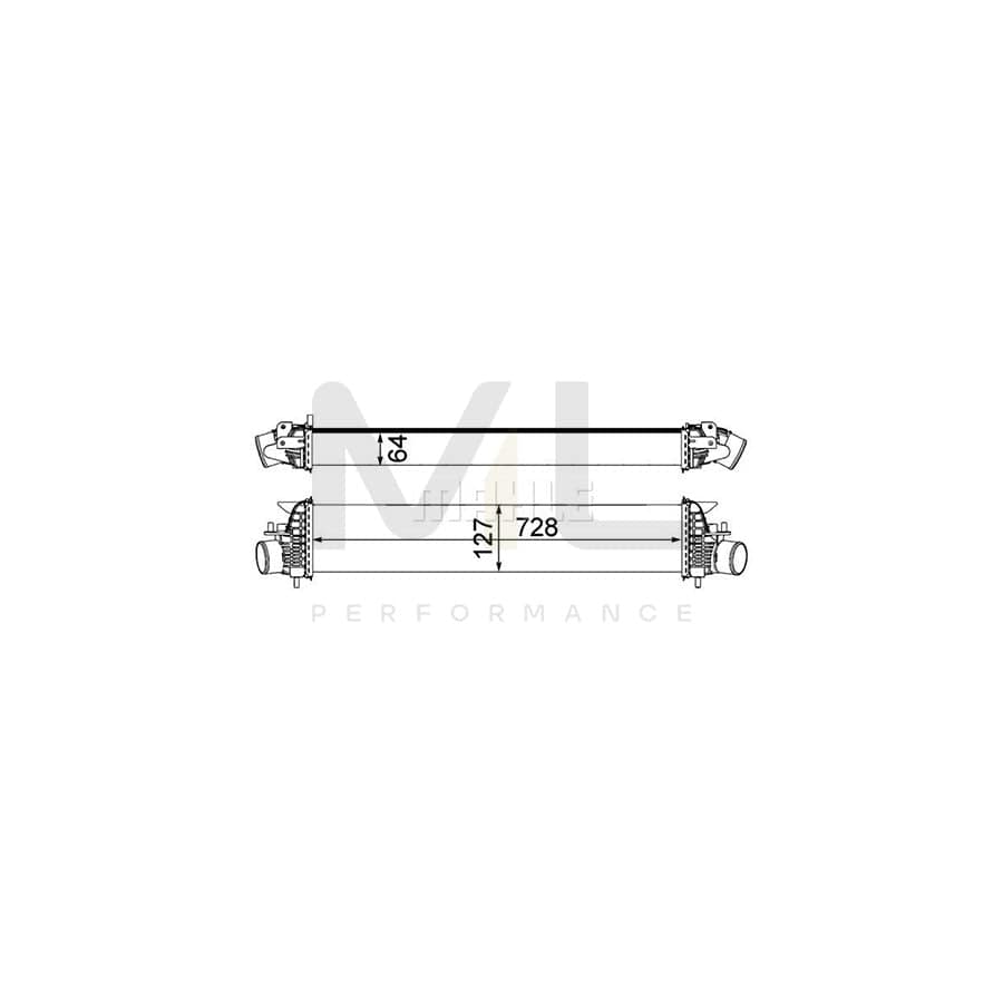 MAHLE ORIGINAL CI 318 000P Intercooler for NISSAN Murano II (Z51) | ML Performance Car Parts