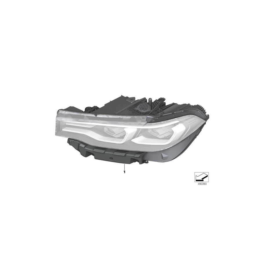 Genuine BMW 63117933321 G07 Headlight, Led, Ahl, Left (Inc. X7 50iX, X7 M50iX & X7 40iX) | ML Performance US Car Parts