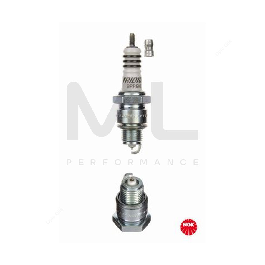 NGK BPR8HIX (6742) - Iridium IX Spark Plug / Sparkplug - Taper Cut Ground Electrode | ML Car Parts UK | ML Performance