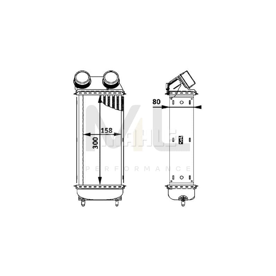 MAHLE ORIGINAL CI 86 000P Intercooler for PEUGEOT 206 | ML Performance Car Parts