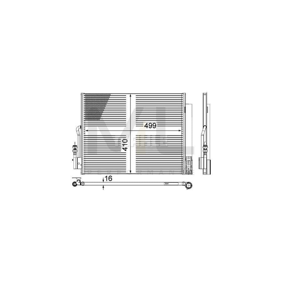 MAHLE ORIGINAL AC 596 000P Air conditioning condenser with dryer | ML Performance Car Parts