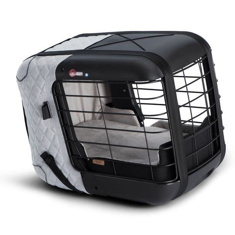 GENUINE FORD 2460886 4PETS®* CAREE TRANSPORT BOX FOR CATS AND DOGS TO BE SECURELY FIXED ONTO MOST PASSENGER SEATS, COOL GREY | ML Performance US