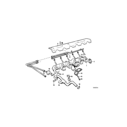 Genuine BMW 11721285185 E28 R50 Bracket, Hose Line (Inc. 520i, One 1.4i & Cooper S) | ML Performance UK Car Parts