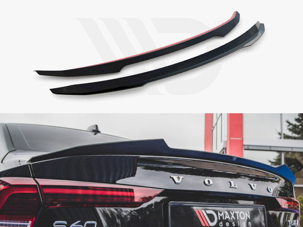 Maxton Design VO-S60-3-RDESIGN-CAP1T Spoiler Cap Volvo S60 R-design MK3 (2018-) | ML Performance UK Car Parts