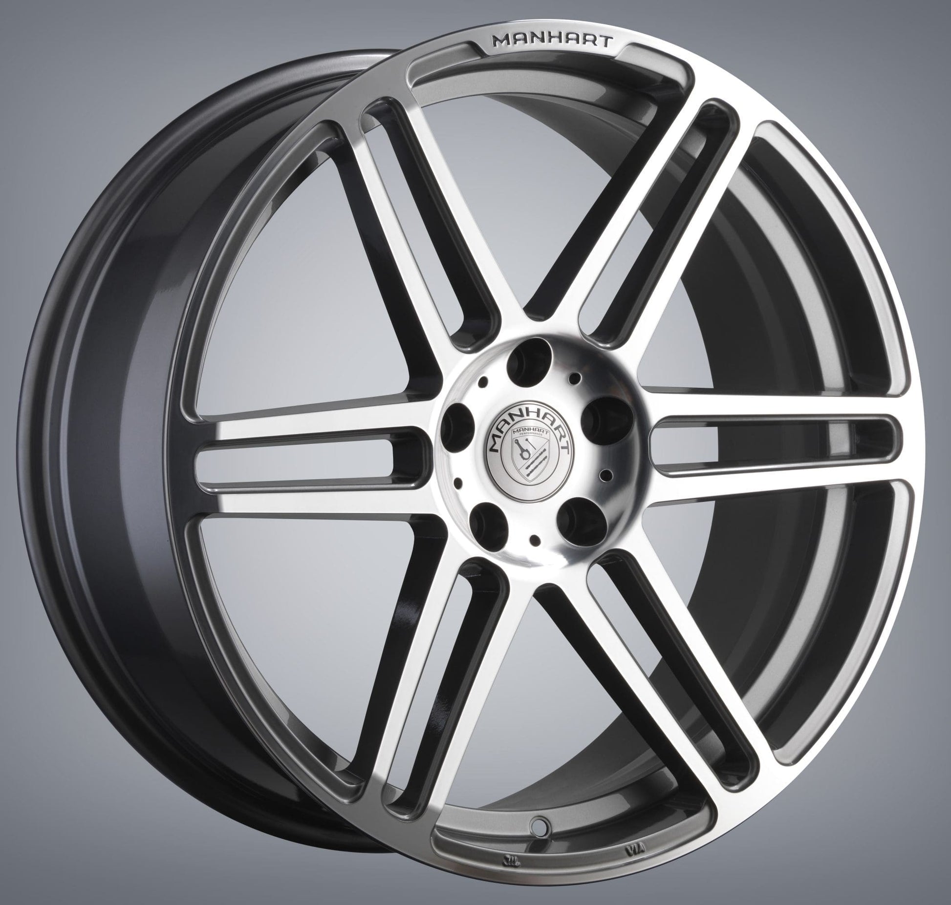 MANHART CONCAVE ONE RIM SET FOR MERCEDES-AMG GLC 63  GUNMETAL GRAY / DIAMOND POLISHED