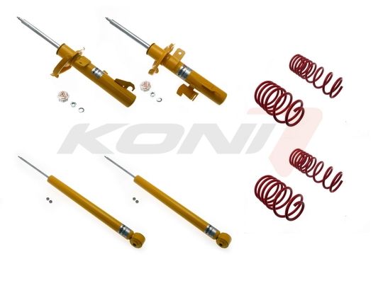 KONI 1140-1791 Suspension Kit, Coil Springs / Shock Absorbers For Mazda 3 Hatchback (Bk) | ML Performance US