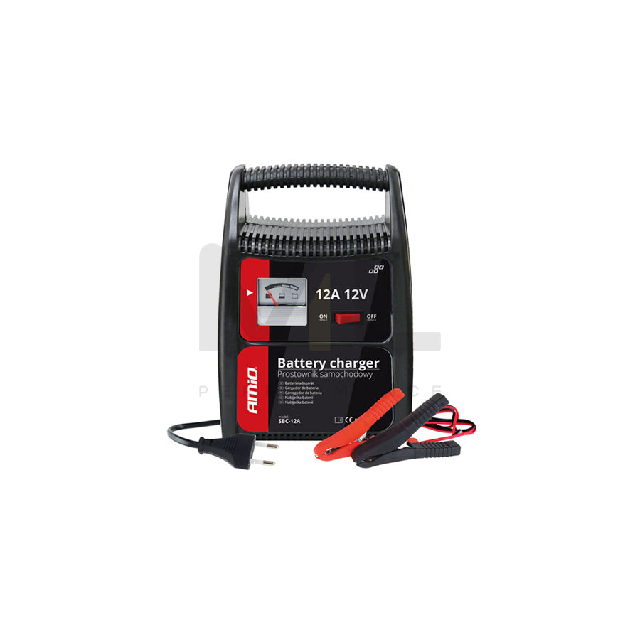 AMiO SBC-12A 02089 Battery Charger portable, with jump starter, 0.5A ...