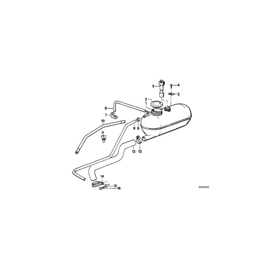 Genuine BMW 17111709495 E30 E28 Vent Pipe (Inc. 320i, 325e & 325i) | ML Performance US Car Parts