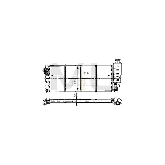 MAHLE ORIGINAL CR 472 000S Engine radiator for PEUGEOT 405 Mechanically jointed cooling fins | ML Performance Car Parts