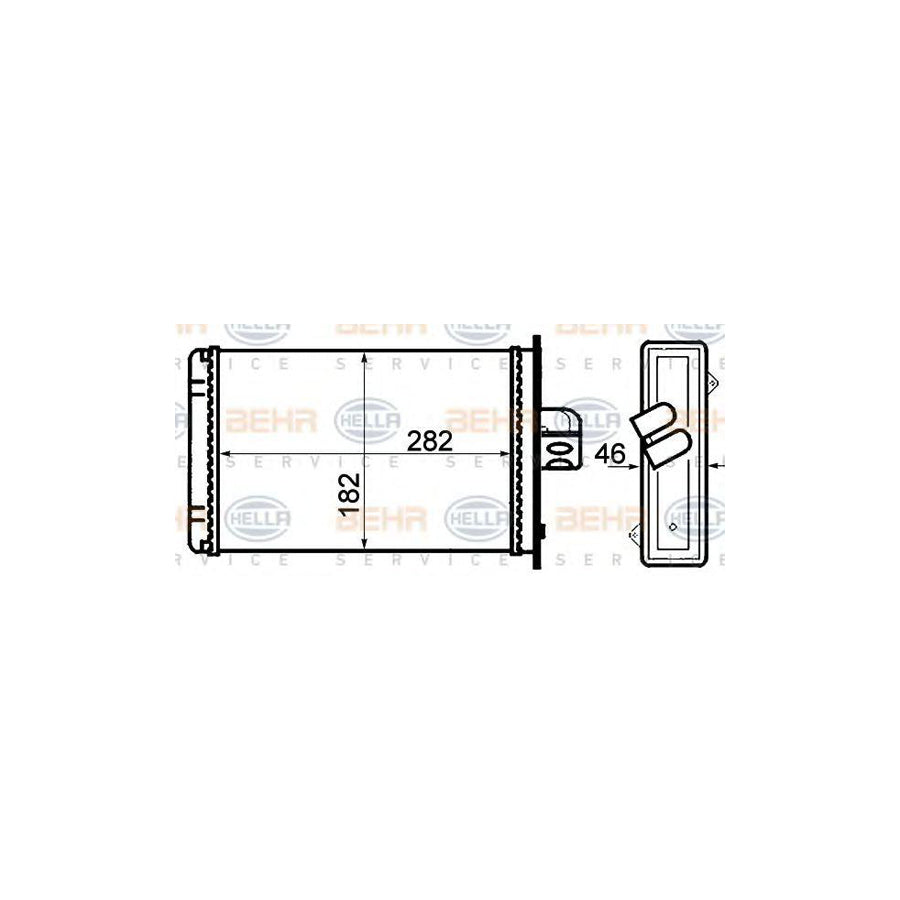 Hella 8FH 351 308-101 Heater Matrix