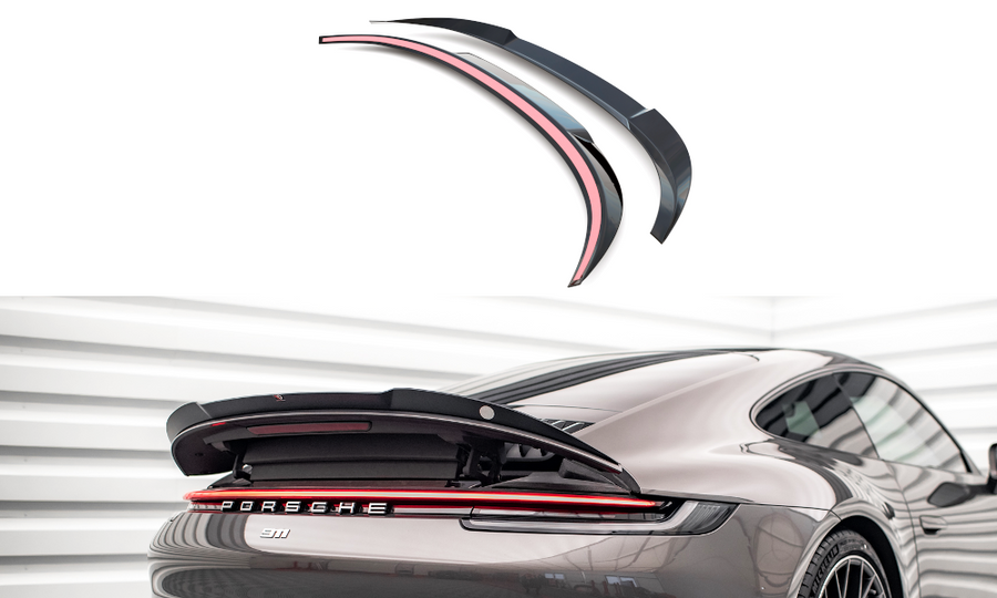 Maxton Design PO-911-992-CA-4S-CAP1T Spoiler Cap Porsche 911 Carrera 4S 992 | ML Performance UK Car Parts