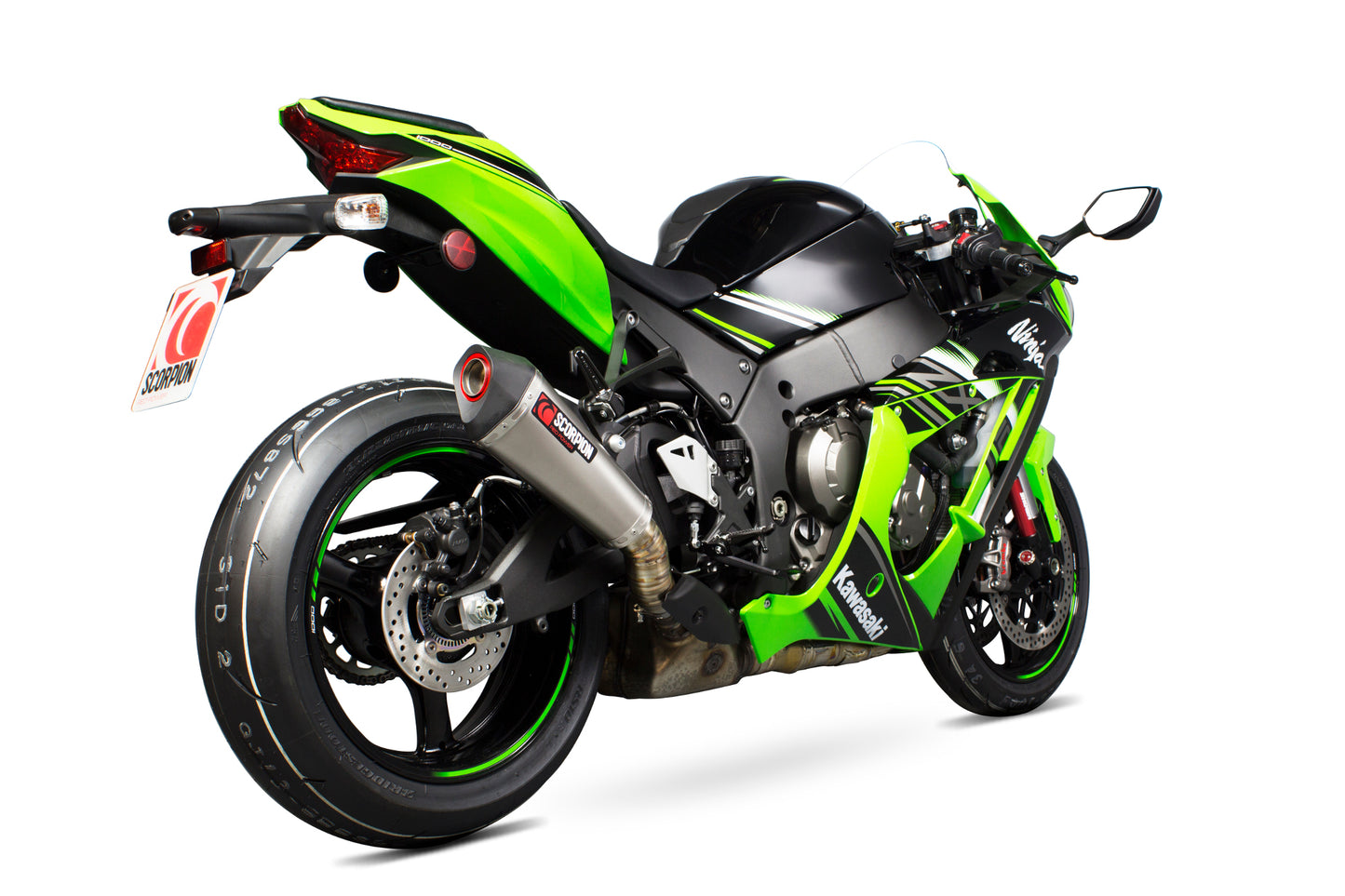 Scorpion RKA113TEO Kawasaki Serket Taper Slip-On (Ninja ZX-10R / ZX-10RR / ZX-10R SE) | ML Performance US US