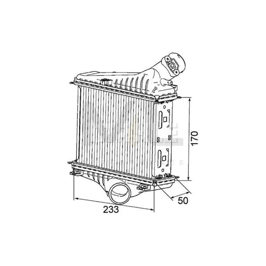 MAHLE ORIGINAL CI 163 000P Intercooler for SMART FORTWO | ML Performance Car Parts