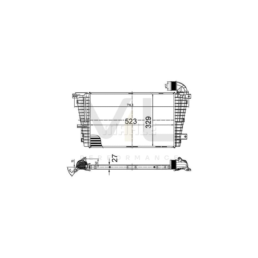 MAHLE ORIGINAL CI 513 000S Intercooler | ML Performance Car Parts