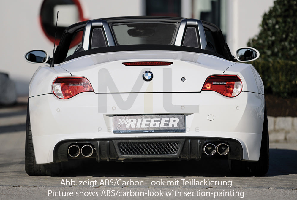 Rieger 00099857 BMW Z4 E85 Rear Diffuser 2 | ML Performance UK Car Parts