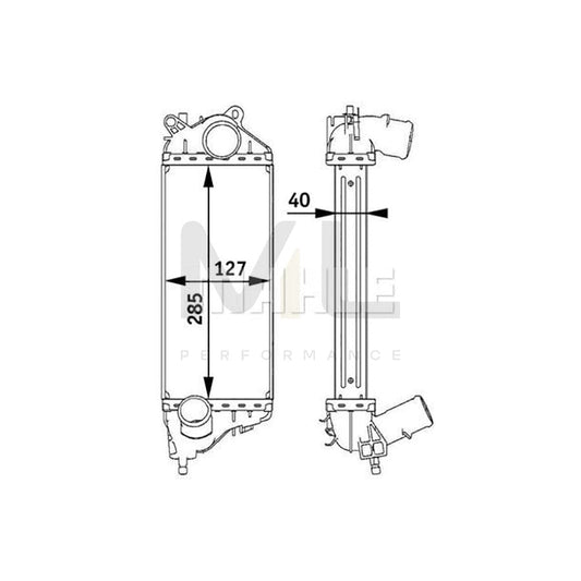 MAHLE ORIGINAL CI 140 000P Intercooler for MINI Hatchback (R50, R53) | ML Performance Car Parts