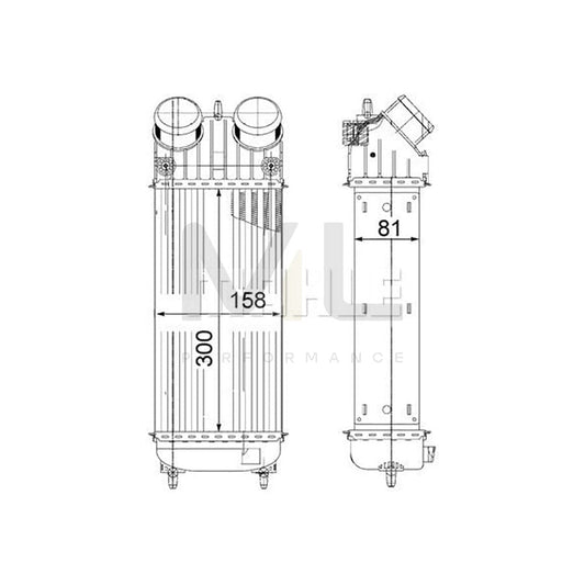 MAHLE ORIGINAL CI 265 000P Intercooler for PEUGEOT 207 | ML Performance Car Parts