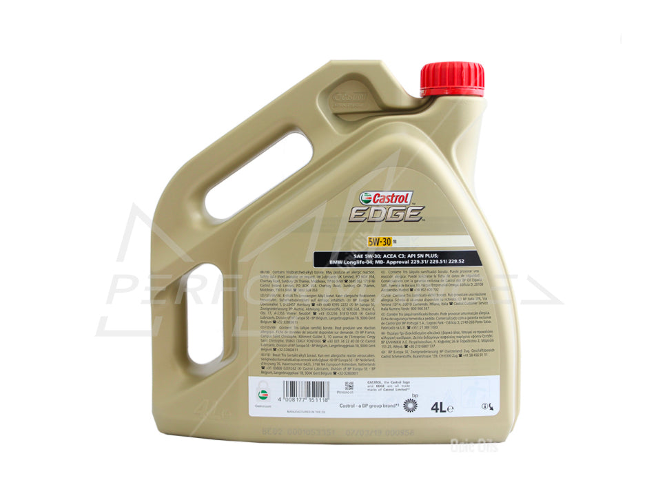 Castrol Edge 5W-30 M Fully Synthetic Engine Oil - ML Performance UK