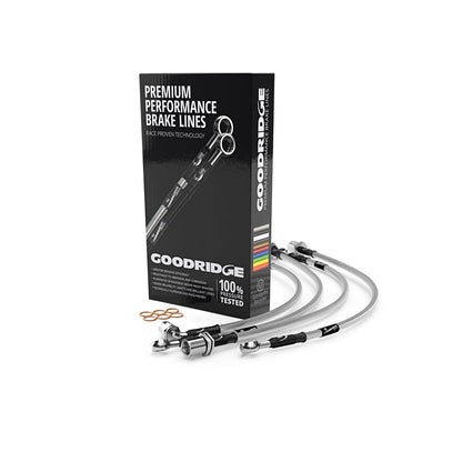 Goodridge SBW0351-4 BMW F97 F98 4 Line Braided Brake Hose Lines Kit (Inc. sDrive 18 d & xDrive M40 i)