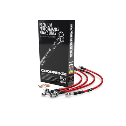 Goodridge SBW0351-4 BMW F97 F98 4 Line Braided Brake Hose Lines Kit (Inc. sDrive 18 d & xDrive M40 i)